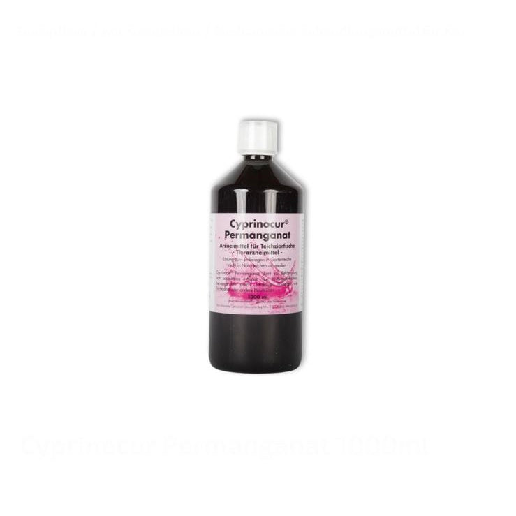 Cyprinocur® Nadmanganian – do walki z pasożytami skóry u ryb ozdobnych 1000ml