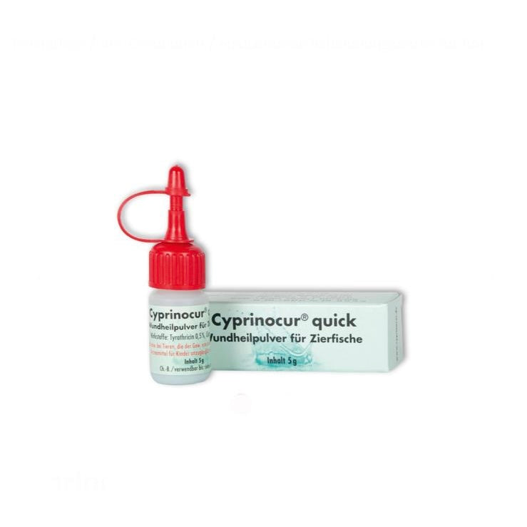 Cyprinocur® Quick – proszek leczniczy do głębokich ran u ryb ozdobnych 5g