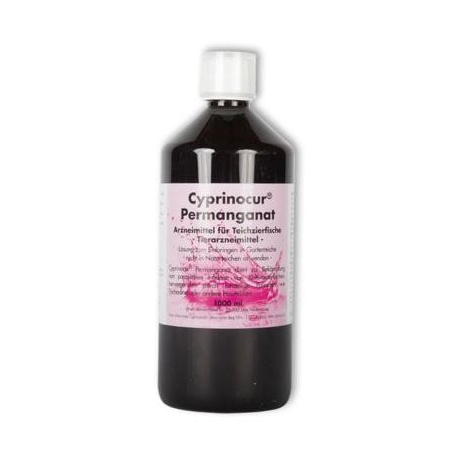 Cyprinocur® Nadmanganian – do walki z pasożytami skóry u ryb ozdobnych 1000ml